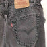 リーバイス Levis 90S USA製 512 slim fit 先染めブラック テーパード レディース JPN:S