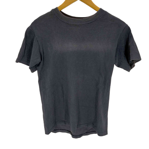 ヘインズ Hanes 90S USA製 ナス紺 クルーネックTシャツ シングルステッチ メンズ JPN:S