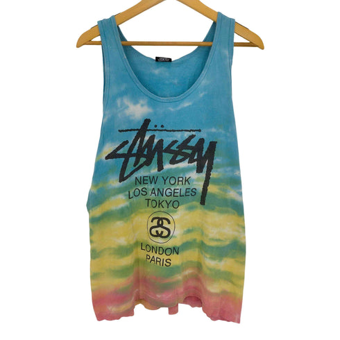 ステューシー Stussy タイダイ タンクトップ メンズ import:L