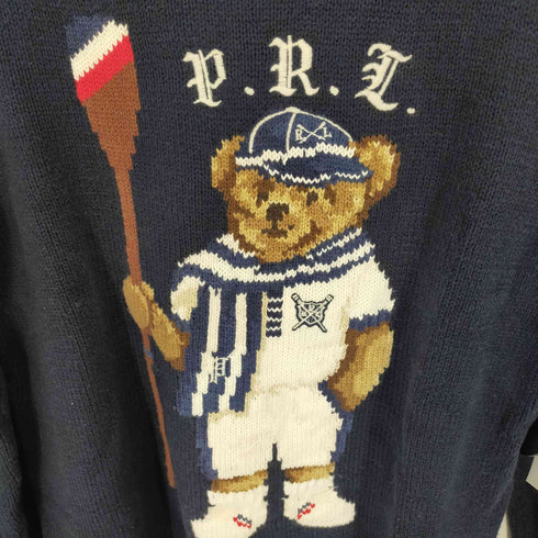 ポロラルフローレン POLO RALPH LAUREN ポロベア刺繍クルーネックニット ラクロス メンズ JPN:XL