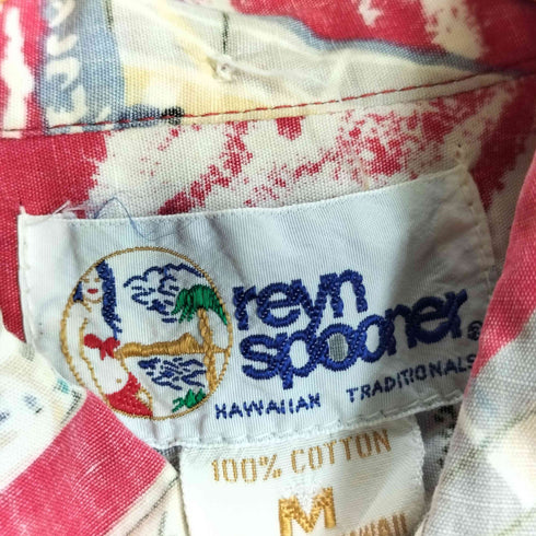 レインスプーナー Reyn Spooner 90s ハーフボタン プルオーバーアロハシャツ メンズ import:M