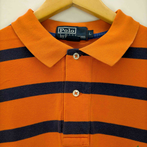 ポロバイラルフローレン Polo by RALPH LAUREN S/S スモールポニー刺繍ボーダーポロシャツ メンズ JPN:L