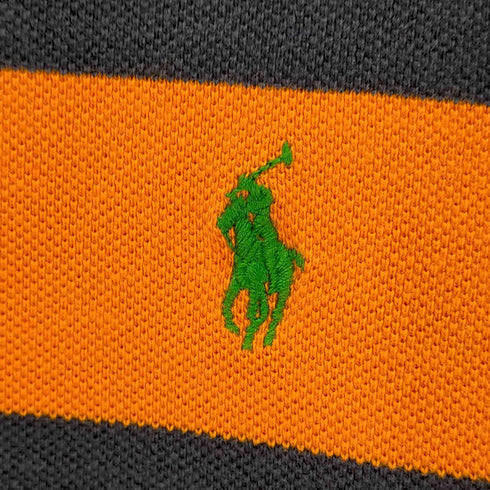 ポロバイラルフローレン Polo by RALPH LAUREN S/S スモールポニー刺繍ボーダーポロシャツ メンズ JPN:L
