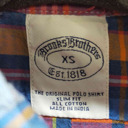 ブルックスブラザーズ BROOKS BROTHERS BD チェック半袖シャツ レディース import:XS