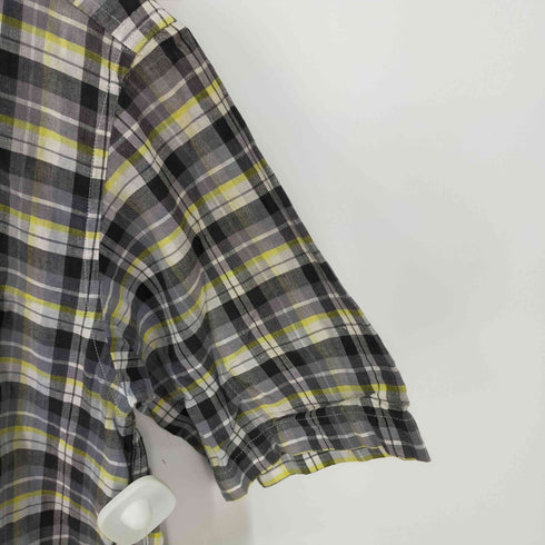 ジェイプレス J.PRESS 1ポケットチェック S/S シャツ メンズ import:M