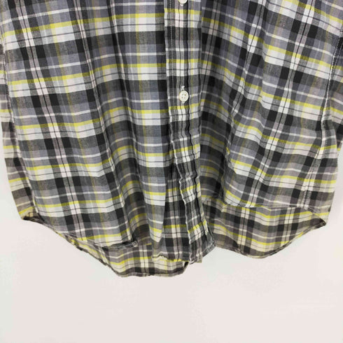 ジェイプレス J.PRESS 1ポケットチェック S/S シャツ メンズ import:M