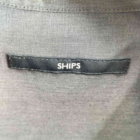 シップス SHIPS MADE IN JAPAN Reflax(R) ドライタッチ オープンカラー シャツ メンズ JPN:S