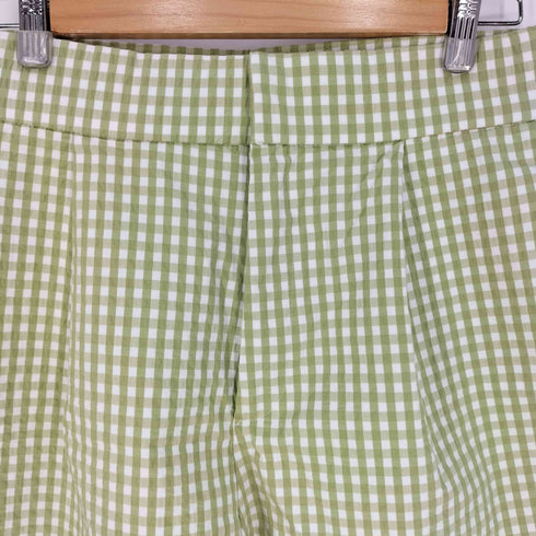 ザラ ZARA ギンガムチェック 1タックショーツ ショートパンツ レディース L