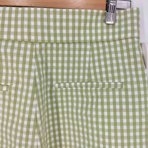 ザラ ZARA ギンガムチェック 1タックショーツ ショートパンツ レディース L