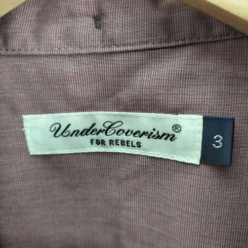 アンダーカバーイズム UNDERCOVERISM ベンチレーション ホール ポリコットン ボタンダウン S/S シャツ メンズ JPN:3