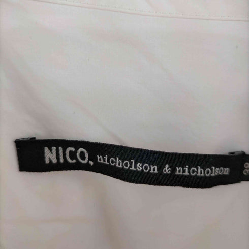NICO. nicholson&nicholson PANSY 裾ドローコード デザインブラウス レディース JPN:38