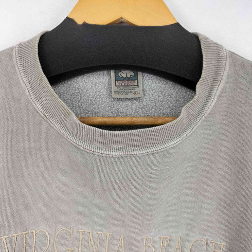 90S MADE IN USA フロント刺繍クルーネックスウェット メンズ import:XL