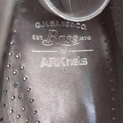 ジーエイチバス G.H.BASS x ARKnets 【ONLY ARK】別注 WEEJUN 90S LINCOLN MOC - Black Nubuck メンズ JPN:42
