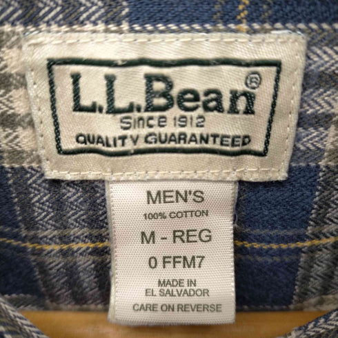 エルエルビーン L.L.Bean チェックネルBDシャツ メンズ import:M