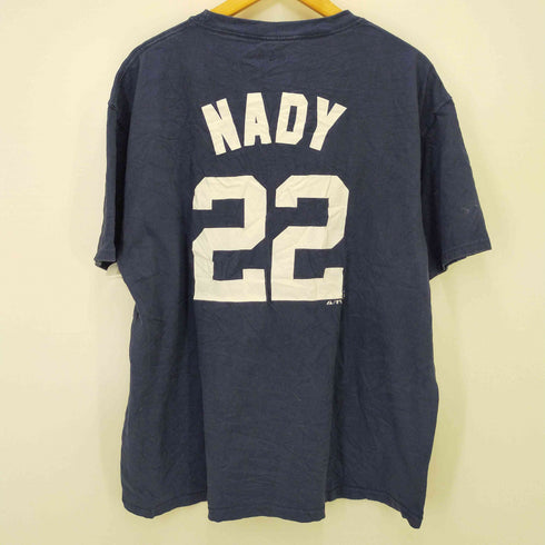 マジェスティック MAJESTIC プリント S/S TEE 半袖Tシャツ NYロゴ ベースボール ビッグシルエット メンズ JPN:XL