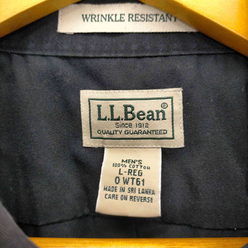 エルエルビーン L.L.Bean WRINKLE RESISTANT コットンS/S BDシャツ メンズ L-REG
