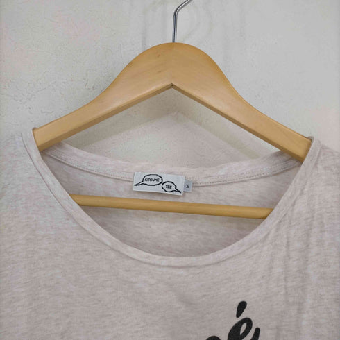 キツネティー Kitsune Tee フロントロゴTシャツ メンズ import:M