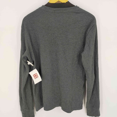 ポロラルフローレン POLO RALPH LAUREN リブ編みカットソー 長袖 スモールポニー刺繍 メンズ import:XL