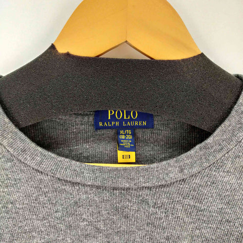 ポロラルフローレン POLO RALPH LAUREN リブ編みカットソー 長袖 スモールポニー刺繍 メンズ import:XL