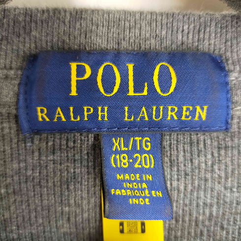 ポロラルフローレン POLO RALPH LAUREN リブ編みカットソー 長袖 スモールポニー刺繍 メンズ import:XL