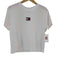 トミージーンズ tommy jeans フロントロゴ刺繍 クロップドTシャツ レディース import:XS