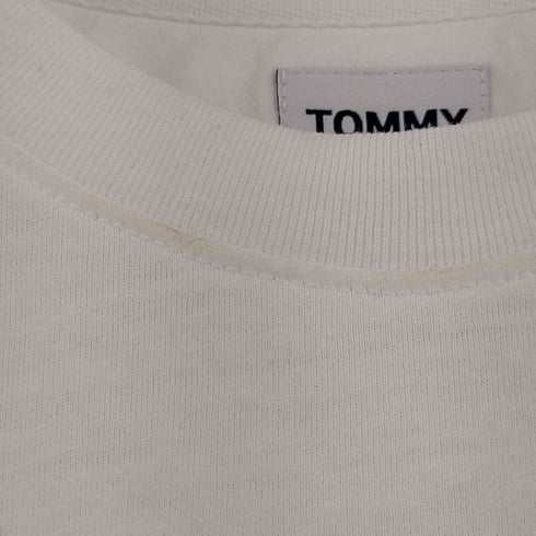 トミージーンズ tommy jeans フロントロゴ刺繍 クロップドTシャツ レディース import:XS