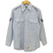ユーエスエアーフォース U.S. AIR FORCE ロングスリーブポリエステルコットンシャツ LONG SLEEVE POLYESTER/COTTON BLUE メンズ 15-1/2×32