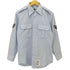 ユーエスエアーフォース U.S. AIR FORCE ロングスリーブポリエステルコットンシャツ LONG SLEEVE POLYESTER/COTTON BLUE メンズ 15-1/2×32