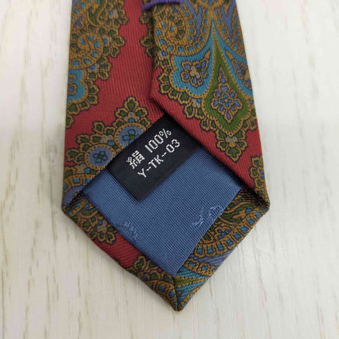クリスチャンディオール Christian Dior 総柄ネクタイ ペイズリー柄 メンズ