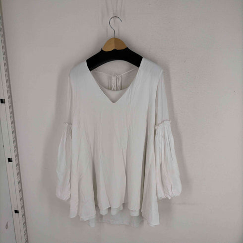 ザラ ZARA レーヨン ビッグサイズ ブラウス レディース import:L