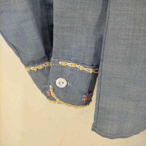 ビッグマック BIG MAC フラワー刺繍 シャンブレーシャツ メンズ