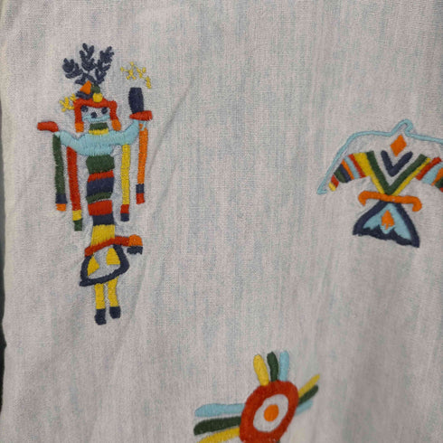 ネイティブ 刺繍デザインシャツ メンズ