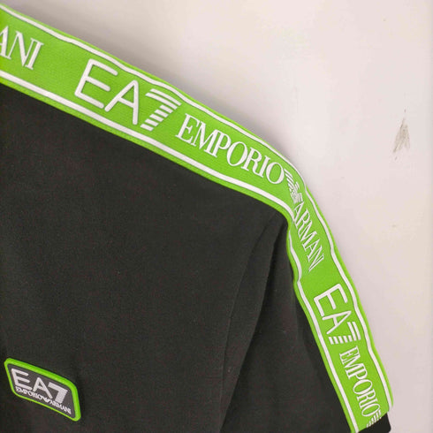 エンポリオアルマーニイーエーセブン EMPORIO ARMANI EA7 Corte Bande Logo Series Tee 袖テープロゴ クルーネックTシャツ メンズ