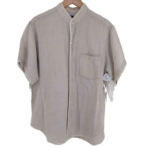 エンジニアードガーメンツ Engineered Garments 旧タグ MADE IN USA コットンリネン ベースボールシャツ メンズ JPN:M