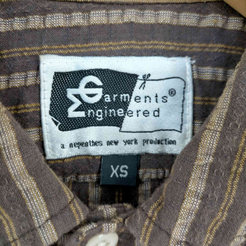 エンジニアードガーメンツ Engineered Garments 旧タグ SEERSUCKER COTTON SHIRT シアサッカーコットンシャツ メンズ JPN:XS