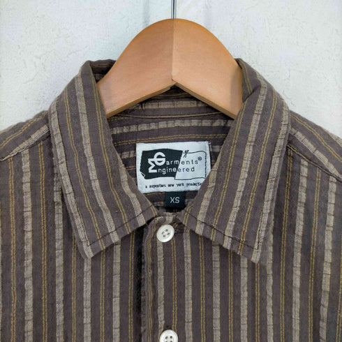 エンジニアードガーメンツ Engineered Garments 旧タグ SEERSUCKER COTTON SHIRT シアサッカーコットンシャツ メンズ JPN:XS