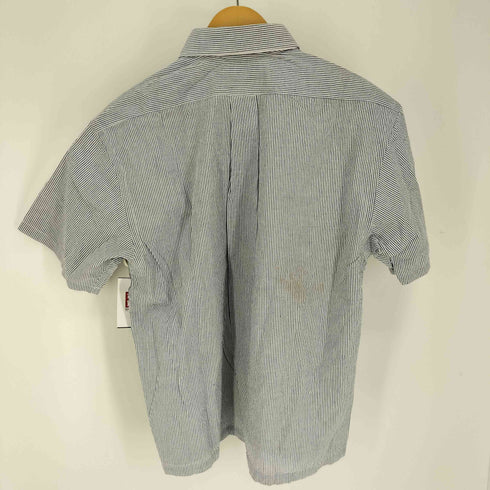チャップスラルフローレン CHAPS RALPH LAUREN ポロネック シアサッカー プルオーバー S/S シャツ メンズ import:M