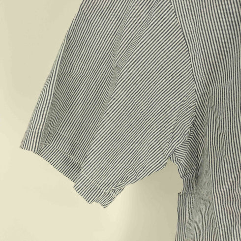 チャップスラルフローレン CHAPS RALPH LAUREN ポロネック シアサッカー プルオーバー S/S シャツ メンズ import:M