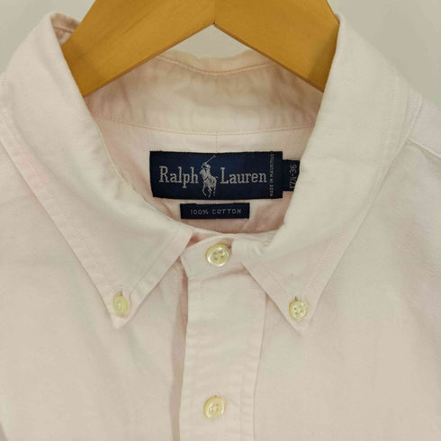 ラルフローレン RALPH LAUREN ポニー刺繍 ボタンダウン オックスフォード シャツ 外付けタグ メンズ 17 1/2-36