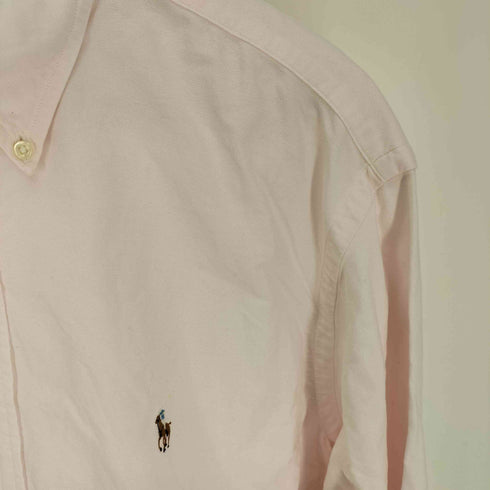 ラルフローレン RALPH LAUREN ポニー刺繍 ボタンダウン オックスフォード シャツ 外付けタグ メンズ 17 1/2-36