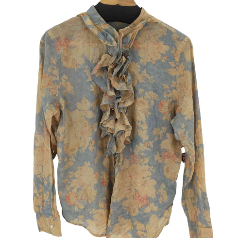 ローレンラルフローレン LAUREN RALPH LAUREN 花柄プリントフリルデザインL/Sブラウス レディース JPN:XL