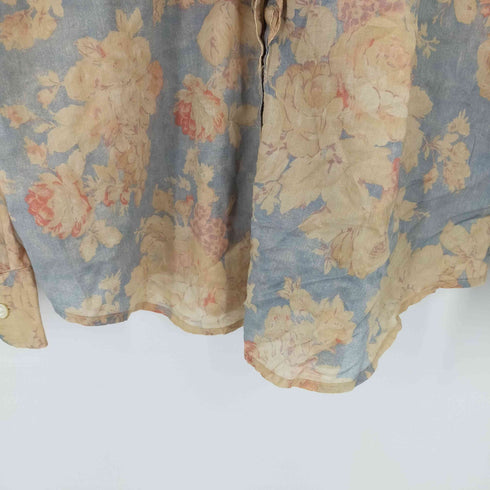 ローレンラルフローレン LAUREN RALPH LAUREN 花柄プリントフリルデザインL/Sブラウス レディース JPN:XL