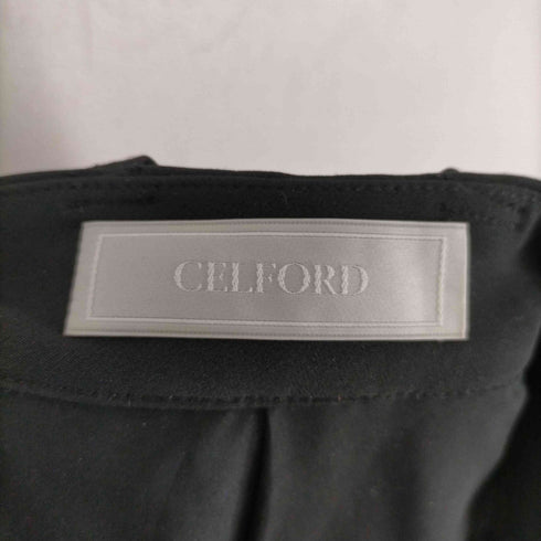 セルフォード CELFORD 23AW ベルト付きワイドタックテーパードパンツ レディース JPN:36
