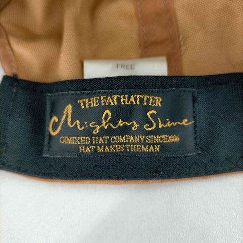 マイティーシャイン Mighty Shine カウレザー切替 コットンキャップ メンズ FREE