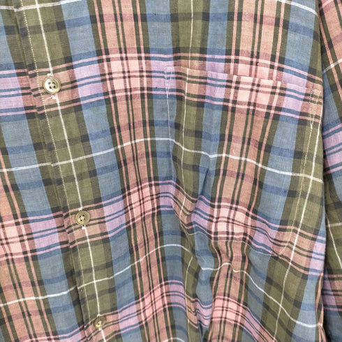 エイチビューティーアンドユースユナイテッドアローズ H BEAUTY & YOUTH UNITED ARROWS LINEN CHECK SHIRT/シャツ メンズ JPN:L