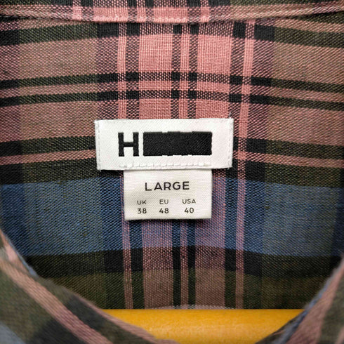 エイチビューティーアンドユースユナイテッドアローズ H BEAUTY & YOUTH UNITED ARROWS LINEN CHECK SHIRT/シャツ メンズ JPN:L