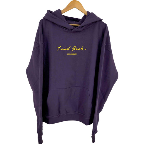 LAid Back PREMIUM HEAVY BOX HOODIE - PURPLE メンズ JPN:S
