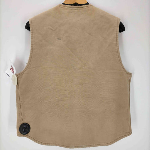 カーハート Carhartt USA製 ダック地ジップアップベスト 裏地ボア メンズ