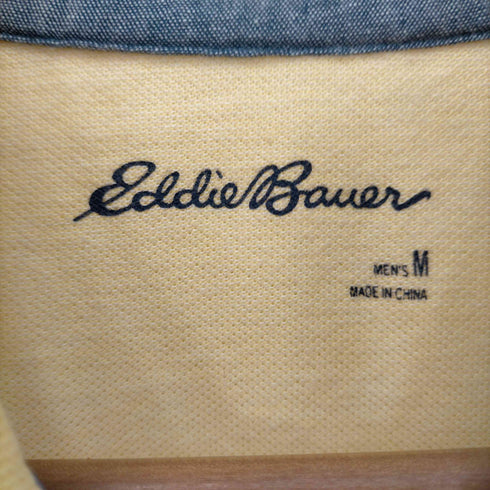 エディーバウアー Eddie Bauer ロゴ刺繍鹿の子ポロシャツ メンズ JPN:M