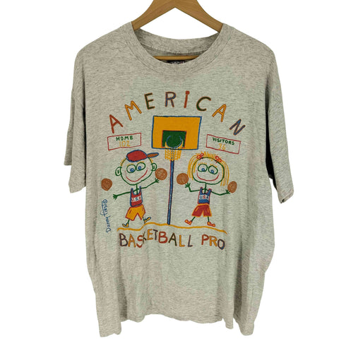 Danny First USA製 BASKETBALL PRO 大判プリント S/S Tシャツ メンズ import:XL
